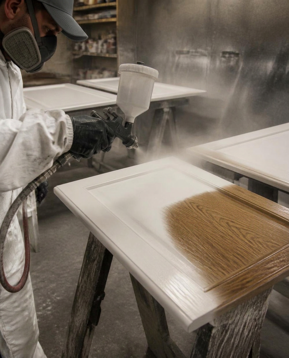 Cabinet Spray Refinish